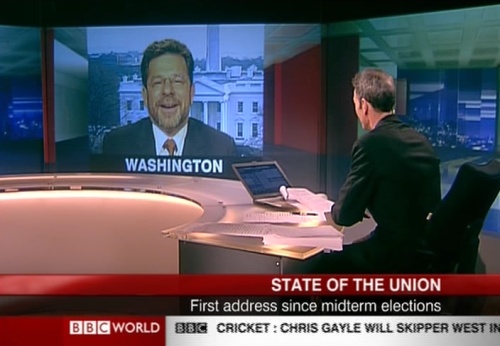 BBC World screen capture showing scrolling ticker